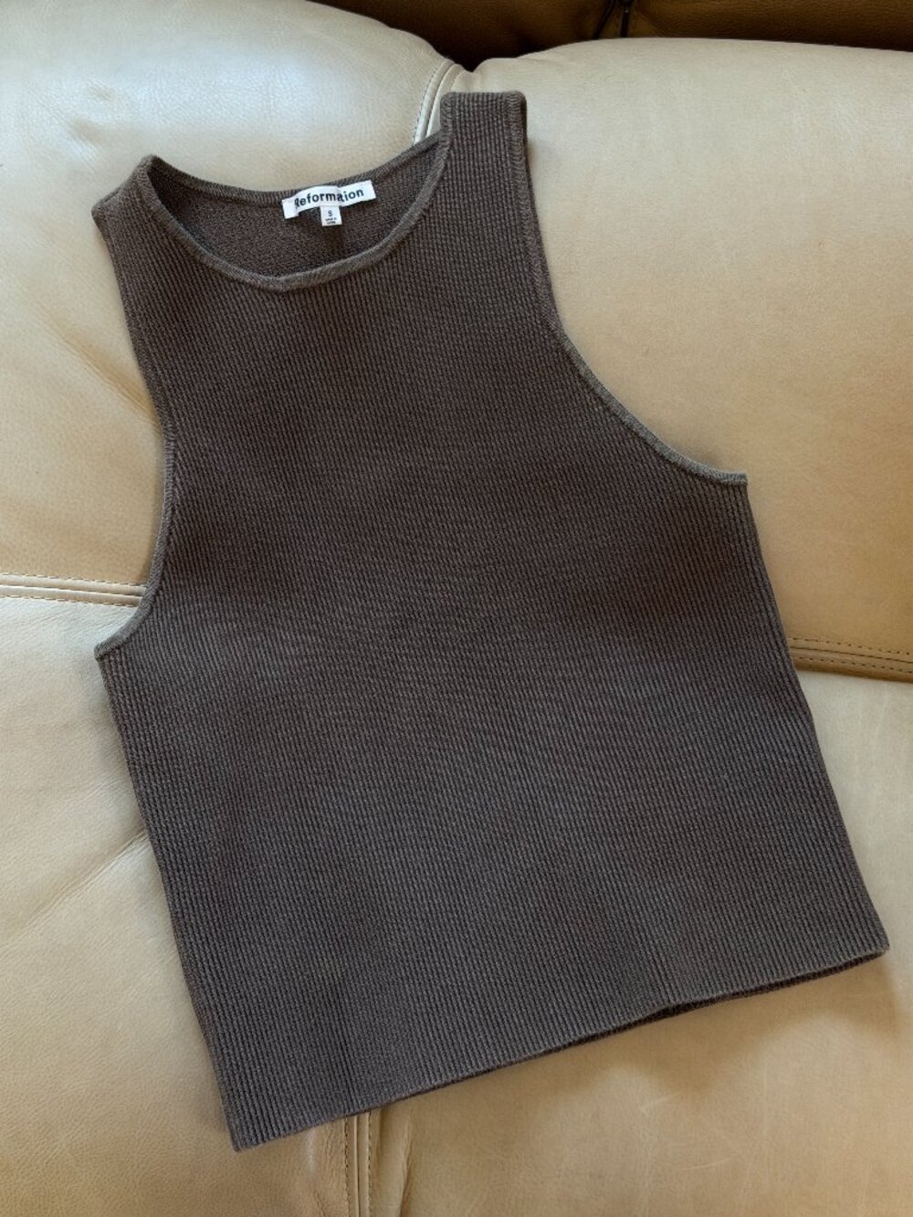 Reformation | Ribbed Cropped Tank